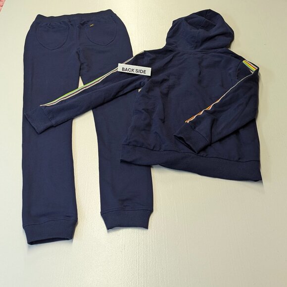 NWT Lee Size Medium (8-10) Navy Sweatpants and Zippered Hooded Jacket - Picture 2 of 14